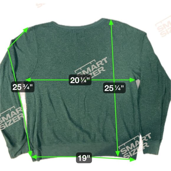 Wildfox Green Long Sleeve Pullover Sweatshirt L - Picture 1 of 10